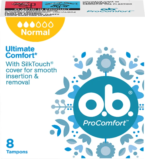o.b.® ProComfort Tampony higieniczne, Normal (8szt.)