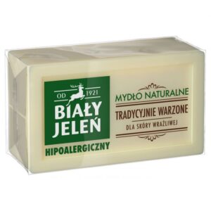 Biały Jeleń Mydło w Kostce Naturalne (100g)