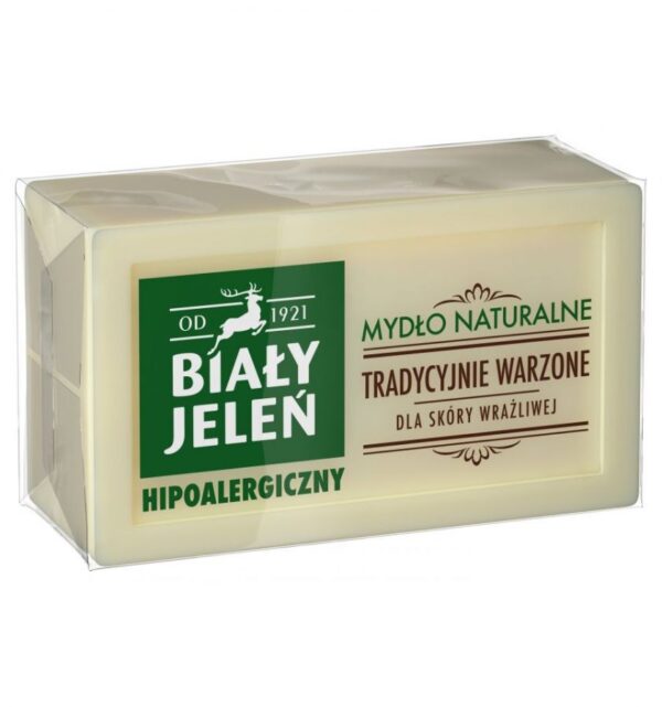 Biały Jeleń Mydło w Kostce Naturalne (100g)