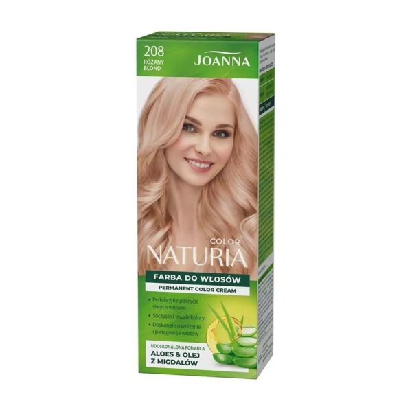 Joanna NATURIA COLOR nr.208 Farba Różany blond (1szt.)