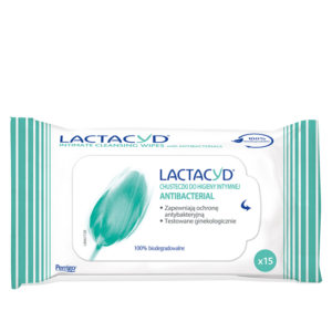 Lactacyd® Antibacterial Chusteczki do higieny intymnej 15szt.