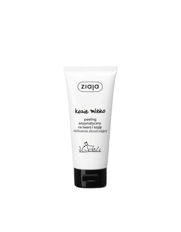 Ziaja Kozie mleko peeling enzymatyczny na twarz i szyję delikatnie złuszczający 75ml