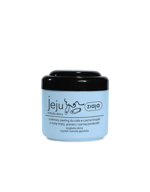 Ziaja Jeju cukrowy peeling do ciała w czarne kropk 200ml