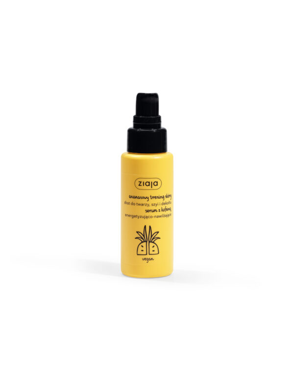 Ziaja Ananasowy shot do twarzy, szyi i dekoltu serum z kofeiną energetyzująco-nawilżające 50ml