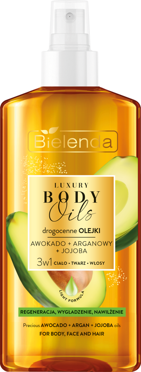 Bielenda LBO Olejek do ciała 3w1, drogocenne olejki awokado, aganowy, jojoba (150ml)