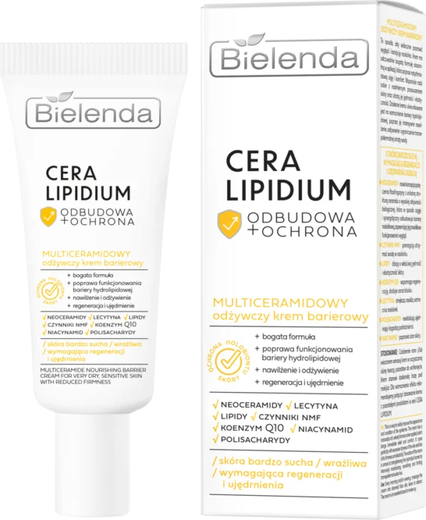 BIELENDA Cera Lipidium Krem do twarzy, odżywczy, barierowy, multiceramidowy (50ml)