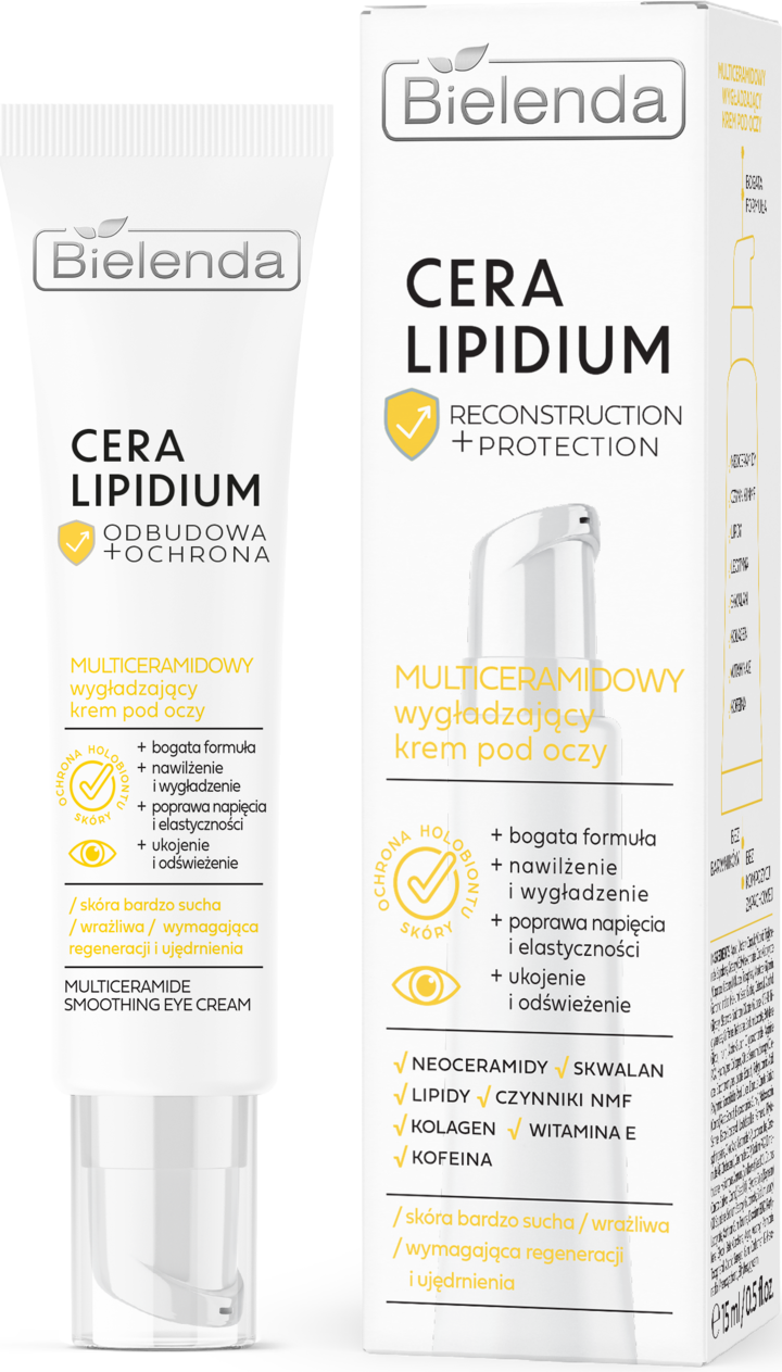 BIELENDA Cera Lipidium Krem pod oczy, wygładzający, multiceramidowy (15ml)