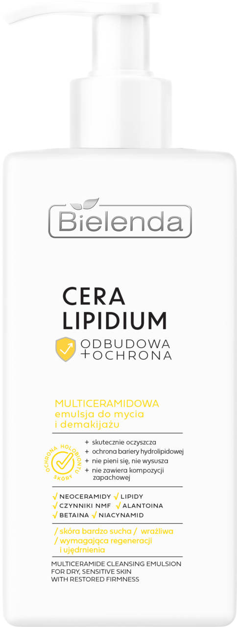 BIELENDA Cera Lipidium Emulsja do mycia i demakijażu twarzy, multiceramidowa (300ml)