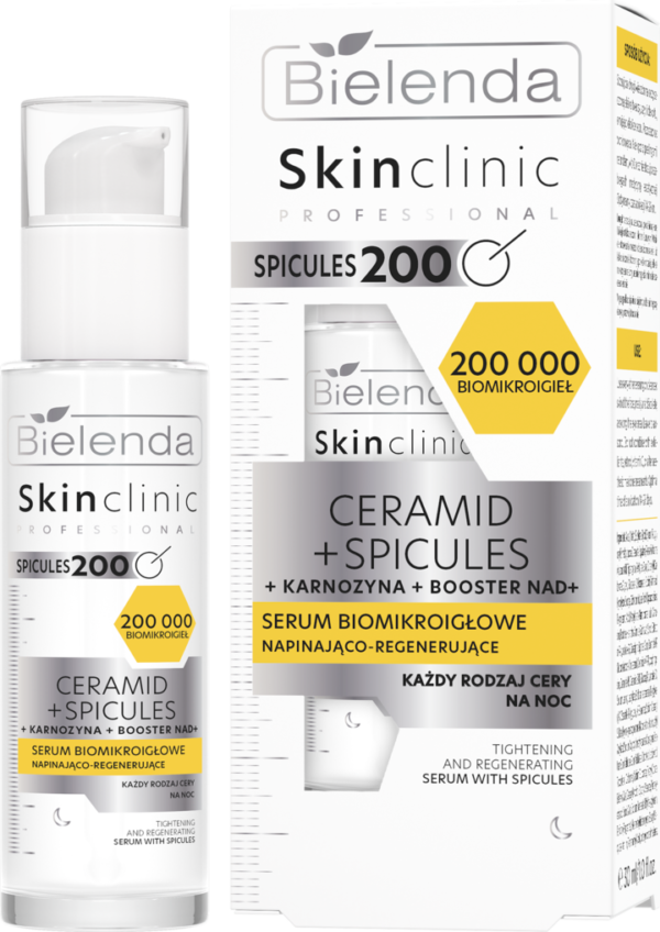 Bielenda Skin Clinic Professional CERAMID 200 Serum do twarzy, biomikroigłowe, napinająco-regenerujące, na noc 30ml