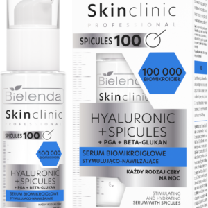 Bielenda Skin Clinic Professional HYALURONIC Serum do twarzy, biomikroigłowe, stymulująco-nawilżające, na noc 30ml