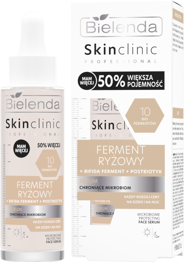 Bielenda Skin Clinic Professional RICE FEREMENT Serum do twarzy, chroniące mikrobiom, na dzień i na noc 45ml