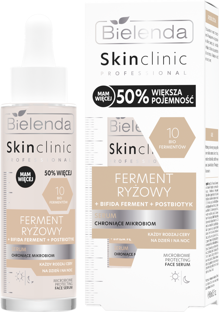 Bielenda Skin Clinic Professional RICE FEREMENT Serum do twarzy, chroniące mikrobiom, na dzień i na noc 45ml