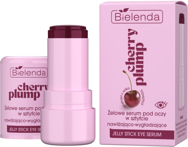 BIELENDA Cherry Plump Serum pod oczy, w sztyfcie, żelowe, nawilżająco-wygładzające (7g)