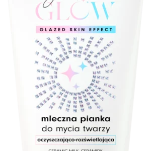 Bielenda Glaze&Glow Pianka do mycia twarzy, mleczna, oczyszczająco-rozświetlająca (135ml)