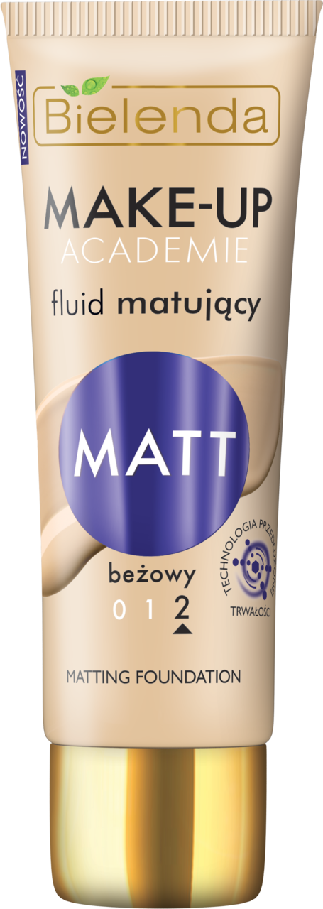 Bielenda MAKE-UP ACADEMIE Fluid matujący MATT nr 2 Beżowy 30g