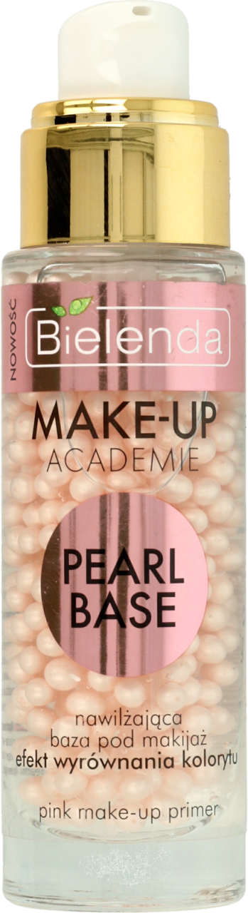 Bielenda MAKE-UP ACADEMIE PEARL BASE różowa baza pod makijaż, efekt poprawy kolorytu 30g