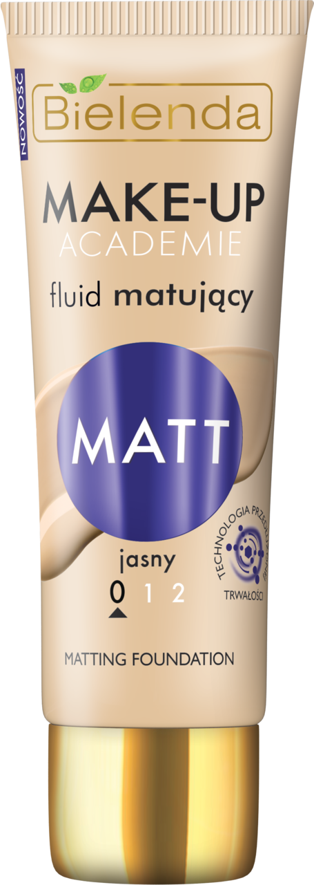 Bielenda MAKE-UP ACADEMIE Fluid matujący MATT nr 0 Jasny 30g