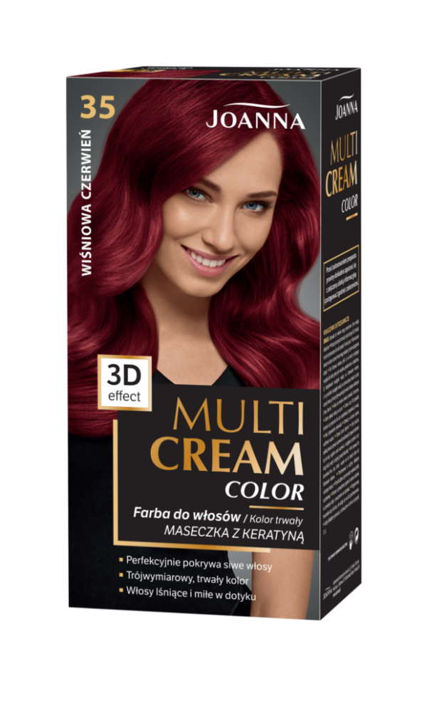 Joanna Multi Cream Color 35 - wiśniowa czerwień