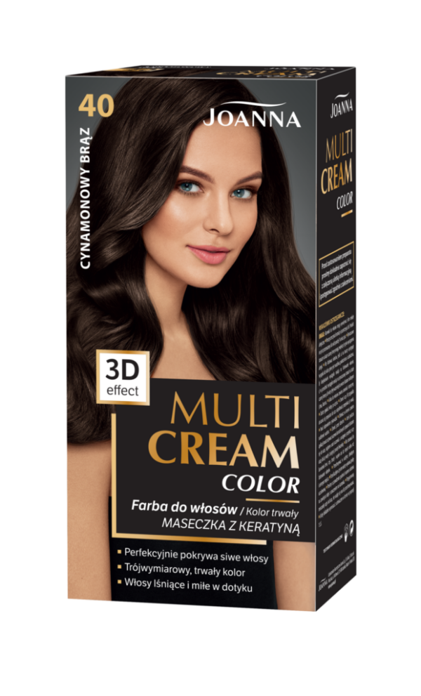 Joanna Multi Cream Color 40 - cynamonowy brąz