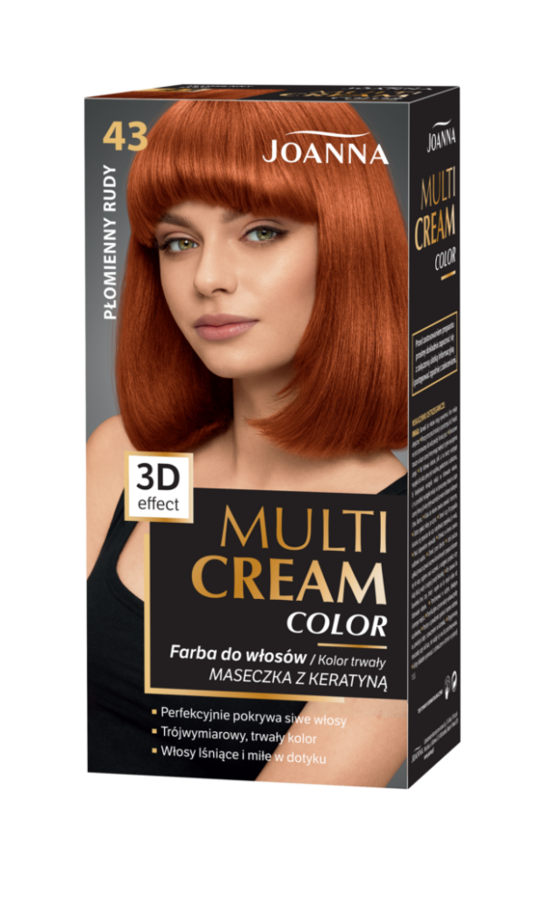 Joanna Multi Cream Color 43 - płomienny rudy