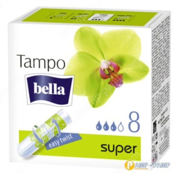 Bella Tampo Tampony higieniczne easy twist Super PLUS 8 sztuk