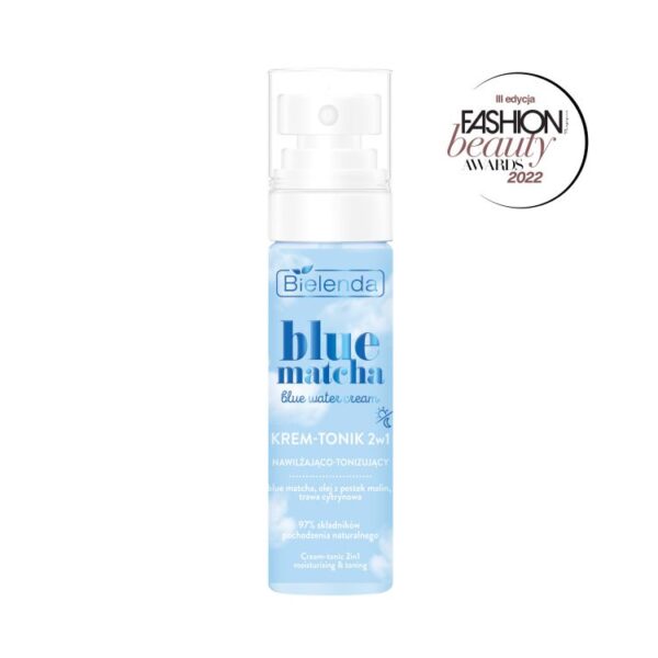 BIELENDA Blue Matcha Blue water cream – krem – tonik 2w1 nawilżająco tonizujący 75ml