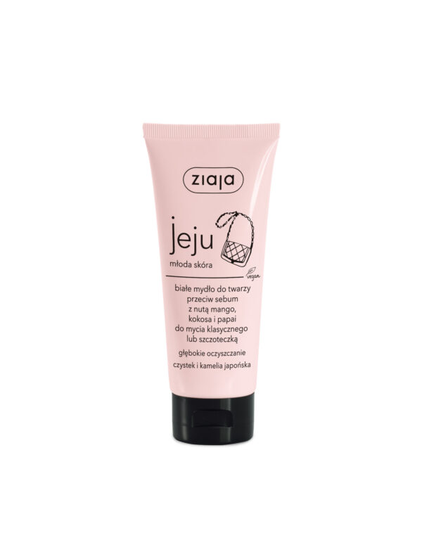 Ziaja Jeju białe mydło do twarzy przeciw sebum 75ml