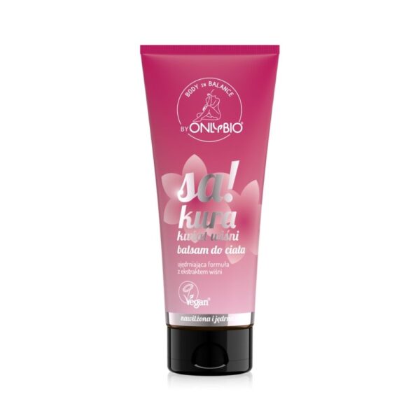 OnlyBio Balsam do ciała, ujędrniający, Sakura Kwiat Wiśni (200ml)