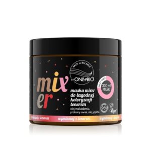 OnlyBio Maska-mixer do włosów, do łagodnej koloryzacji tonerem (300ml)