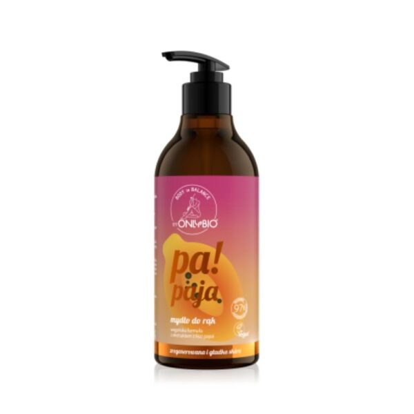 OnlyBio Mydło w płynie do rąk, Papaja (400ml)