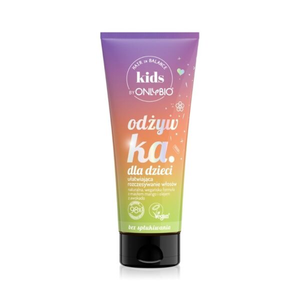 OnlyBio Kids Odżywka bez spłukiwania ułatwiająca rozczesywanie włosów 200ml