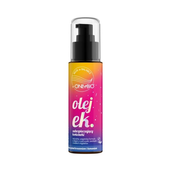 OnlyBio Olejek do włosów, zabezpieczający końcówki (80ml)