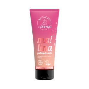 OnlyBio Peeling do ciała, cukrowy, Malina (200ml)