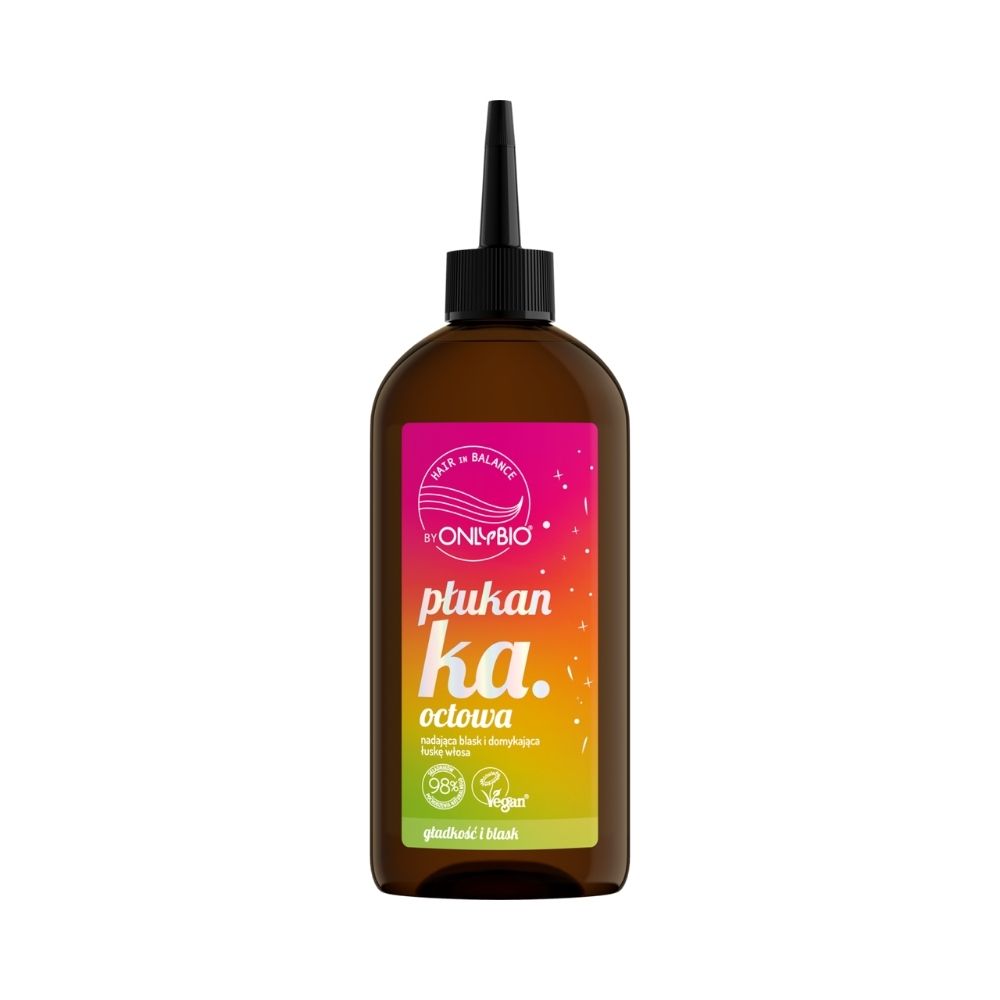 OnlyBio Płukanka do włosów, octowa (300ml)