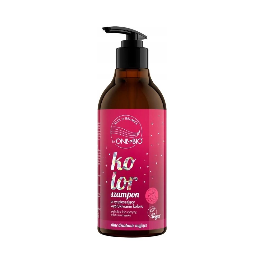 OnlyBio Kolor Szampon do włosów, przyspieszający wypłukiwanie koloru (400ml)