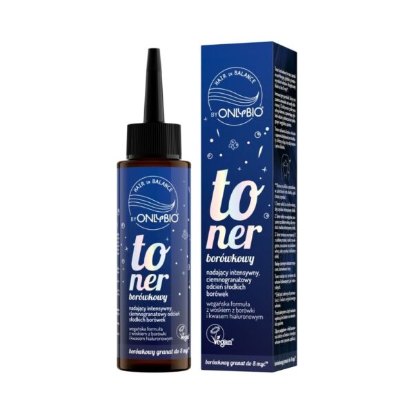 OnlyBio Toner do włosów, Borówkowy (100ml)