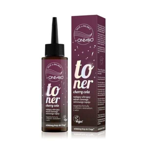 OnlyBio Toner do włosów, Cherry Cola (100ml)