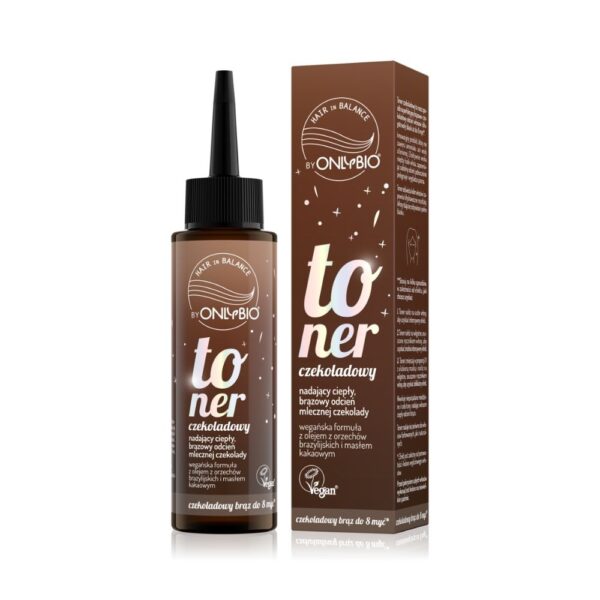 OnlyBio Toner do włosów, Czekoladowy (100ml)