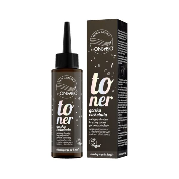OnlyBio Toner do włosów, Gorzka Czekolada (100ml)