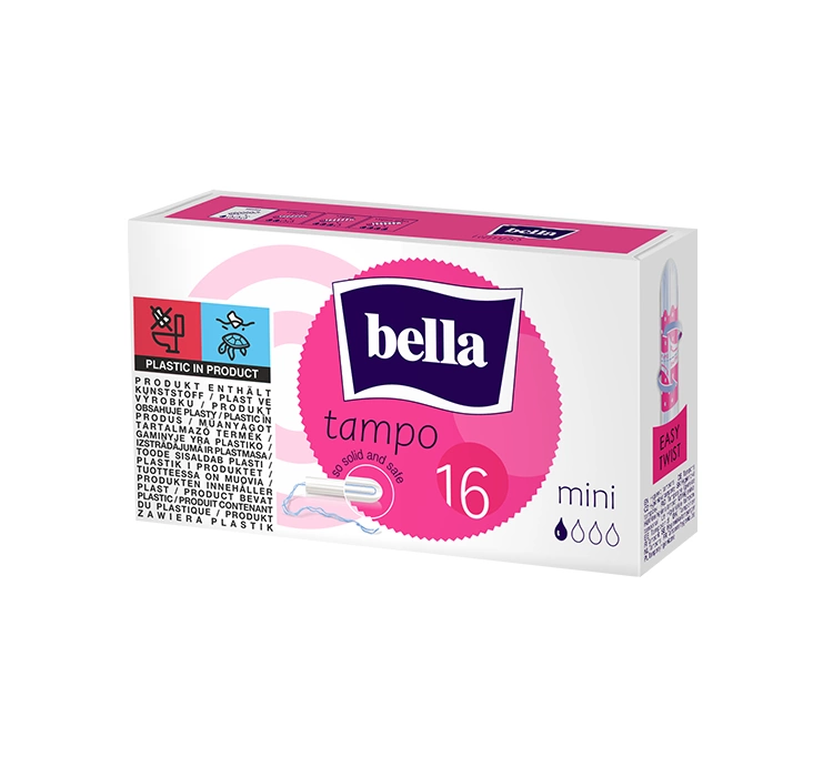 Bella Tampo Tampony higieniczne easy twist Mini 16 sztuk