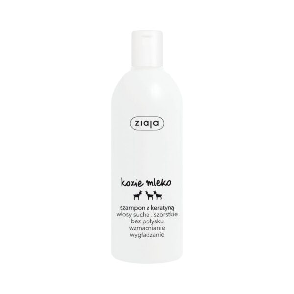Ziaja kozie mleko Szampon do włosów z keratyną, wzmacniający (400ml)