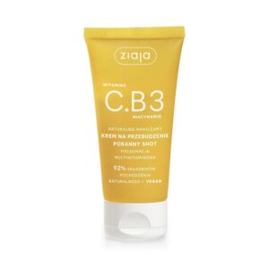 Ziaja Witamina C.B3 Krem do twarzy na przebudzenie, Poranny shot, pielęgnacja multiwitaminowa (50ml)