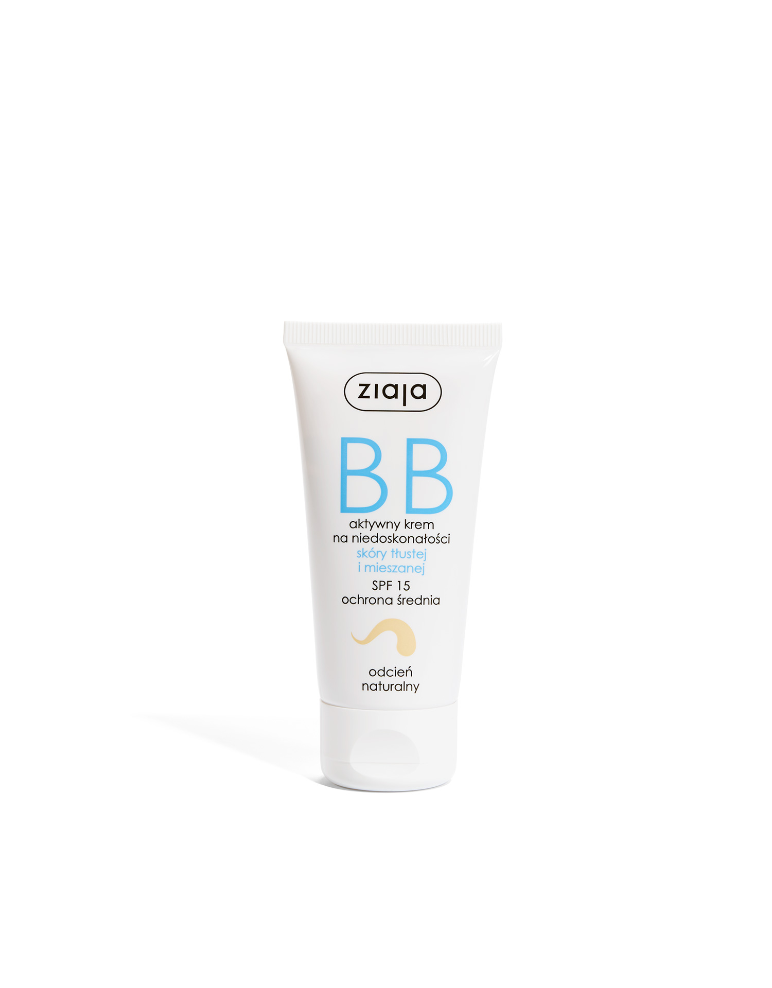 Ziaja BB aktywny krem na niedoskonałości skóry tłustej i mieszanej ocień naturalny 50ml