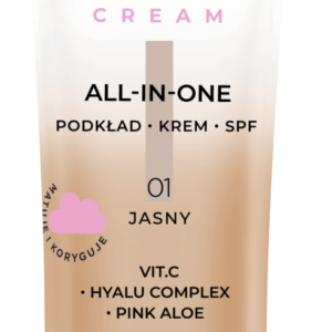 BIELENDA BB Cream All in one - podkład, krem, spf - skóra mieszana i tłusta- 01 Jasny