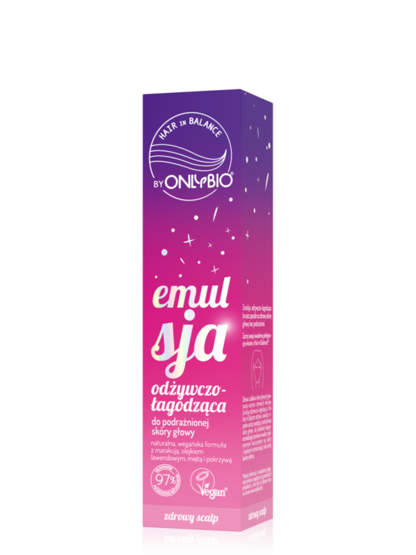 ONLYBIO Emulsja odżywczo łagodząca do podrażnionej skóry głowy 125ml