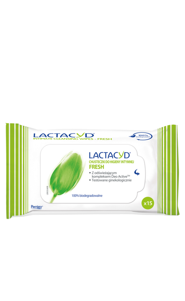 Lactacyd® Fresh Chusteczki do higieny intymnej 15szt.