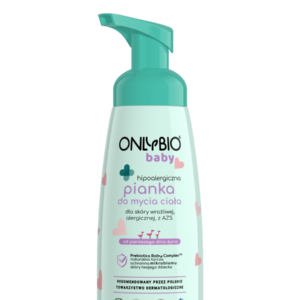 ONLYBIO Baby Hipoalergiczna pianka do ciała od pierwszego dnia życia 300 ml
